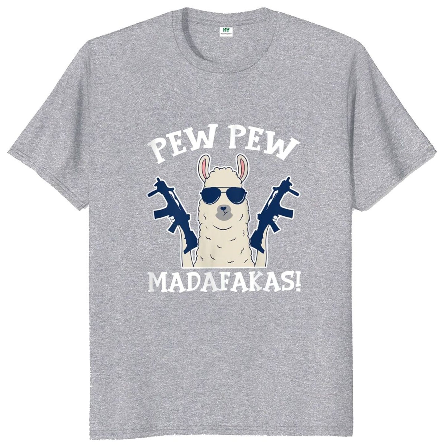 Pew Pew Madafakas Llama 100% Cotton