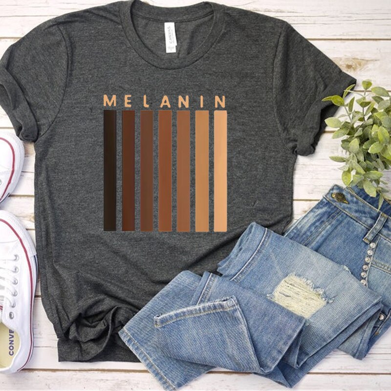 Melanin Women T-Shirt 100% Cotton