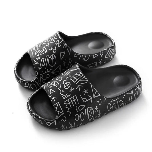 Graffiti Slides Shoes