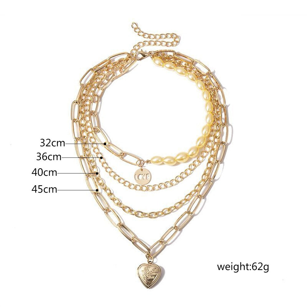 Multi-Layer Necklace Trendy Jewelry