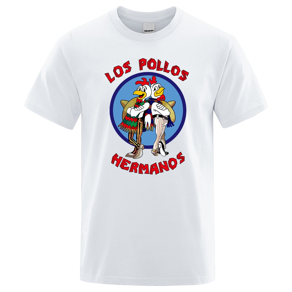 LOS POLLOS Hermanos T-shirt Men Chicken Brothers